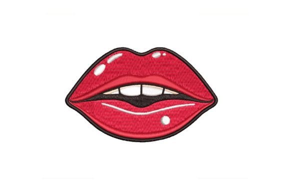 Lips Embroidery Design Review