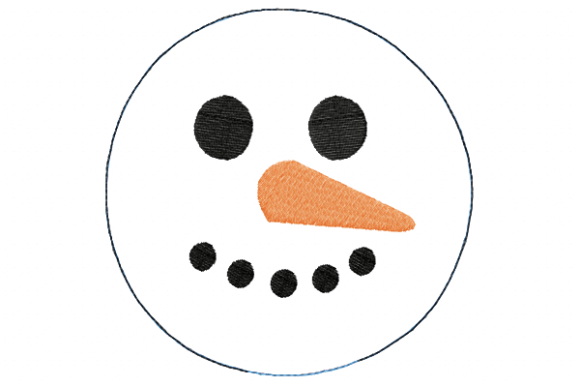 Snowman Emoji Pillow Embroidery Design Review