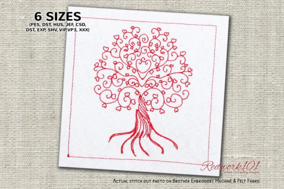 Tree of Life Redwork Embroidery Review